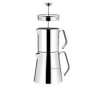 korkmaz A225 Aqua - Set di teiera turca in acciaio inox 18/10, doppia caffettiera francese con manici in metallo, bollitore da tè stile samovar con 900 ml e 1500 ml
