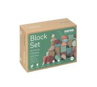 korko Set di mattoncini in sughero, silenziosi, colorati, sicuri e pieni di amore per l'ambiente (40 pezzi)