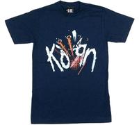 Korn Bag Pipes Image Navy Blue T Shirt New Band Merch 2000 Giant NOS T-Shirt Black XL