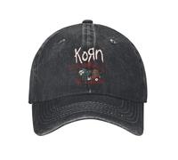 Korn Band Rock Berretto da Baseball Unisex Cappellini in Denim Invecchiato Cappello Casual Outdoor Summer Adjustable Fit Sun cap