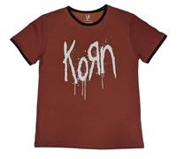 Rock Off officially licensed products Korn Band Logo Ringer T Shirt Size XL