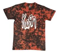 Rock Off officially licensed products Korn Logo Outline Band Logo Dye Wash T Shirt Size L
