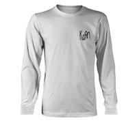 KORN - REQUIEM - LOGO POCKET WHITE Long Sleeve Shirt Small