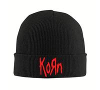 Korn Rock Band Cappello a Maglia con Polsini, Cappelli a Teschio per Uomini, Donne, Berretti a Teschio Invernali da Maglia