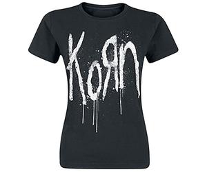 Korn Still A Freak Donna T-Shirt Nero 100% Cotone Regular