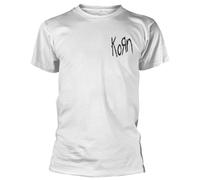 Korn T-shirt "Scratched Type" (bianca)