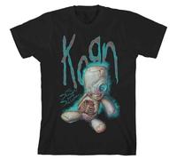 KORN T Shirt SOS Doll Band Logo Nuovo Ufficiale Uomo Nero Size Medium