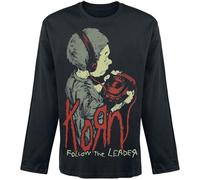 Korn Walkman Uomo Maglia Maniche Lunghe Nero S 100% Cotone Regular