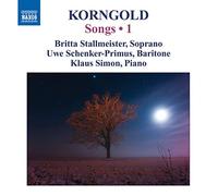Erich Wolfgang Korngold Korngold: Songs - Volume 1 (CD) Album