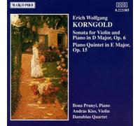 Korngold/ Prunyi/ Kiss/ Danubius Quartet - Violin Sonata