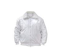 Korntex Giacca da pilota da lavoro impermeabile antivento bianco - S