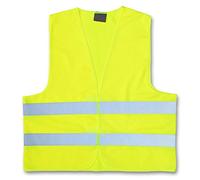Korntex - Gilet di sicurezza, giallo fluo, conforme alla nuova norma EN ISO 20471:2013, Obbligatorio su qualsiasi auto