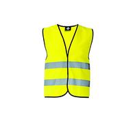 Korntex KXVWG6XL - Gilet di sicurezza standard, orlo nero, giallo, 6XL