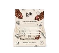 KoRo - Barretta proteica vegan deluxe con lamponi e cioccolato | 12 x 55 g - ad alto contenuto proteico - vegan - ideale pre o post workout