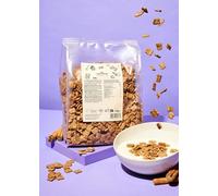 KoRo - Cereali croccanti alla cannella bio con 2% cannella da 1 kg - Croccanti fiocchi integrali con cannella - Alto contenuto di fibre - Vegan