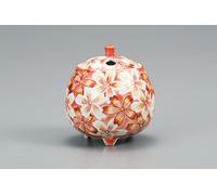 Koro Kutani Yaki Ware Giapponese Porta Incenso A Forma Di Fiore Giappone