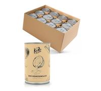 KoRo - Latte di cocco bio 12x 400 ml - Estratto di cocco - Gusto aromatico - versatile