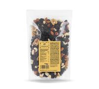 KoRo - Mix di frutta secca qualità extra 1 kg - student mix - frutta secca e uva sultanina - come snack o sul porridge