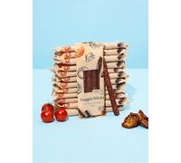 KoRo - Salame vegano con pomodori secchi bio 12 x 80 g - A base di semi di girasole - Snack sostanzioso per il viaggio - Fonte di proteine e fibre - Vegan.