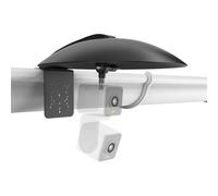 Koroao Copertura parasole per telecamera esterna con supporto regolabile per grondaia Wyze, AOSU, Blink, Arlo, R-ing, TP-Link Tapo, Reolink, Sehmua, Cinnado, colore: nero