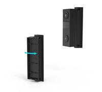 Koroao Supporto regolabile da 0 a 45 gradi ad angolo sinistro e destro compatibile con Tapo 2K Wireless Smart Video Doorbell (D205) Kit di montaggio per porta della fotocamera (nero)