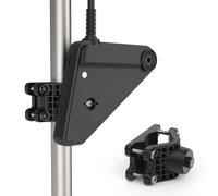 Koroao Supporto trasduttore con morsetto regolabile compatibile con Lowrance Eagle Eye 9, per 20-50 mm, adatto a pali rotondi, facile installazione, robusto e durevole (nero)