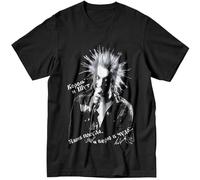 Korol I Shut Tshirt for Men Short Sleeved Print T Shirt Russian Punk Band The King And Jester T-Shirt Pure Cotton Tee Black L