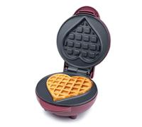 Korona 41006 Mini waffle a forma di cuore | Cialda belga a forma di cuore circa 9,5 cm | per feste o compleanno dei bambini | Adatto per waffle sul gambo | Design retrò | 550 Watt max.