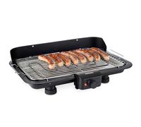 Korona 46117 Barbecue elettrico da tavolo con superficie barbecue XXL (51 x 30 cm) | 2200 Watt | elemento riscaldante rimovibile | interruttore di sicurezza | regolazione continua della temperatura
