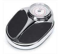 Korona THEO 7776 - Bilancia pesapersone meccanica, portata 200 kg, suddivisione 1 kg, scala extra grande, superficie di pesatura antiscivolo, applicazioni cromate di alta qualità