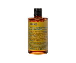 KORRES ATENIAN GROOMING 4 in 1 olio per la cura degli uomini, olio secco per capelli e barba, nutre, districare e rendere i capelli lisci, vegani, senza silicone e parabeni, 100 ml