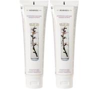 Korres Maschera per capelli nutriente (Aroma Semi di lino, mandorla) - 125 ml. (Confezione da 2)