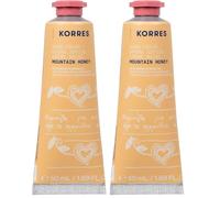 KORRES MOUNTAIN HONEY - Crema per le mani nutriente con olio di mandorle dolci, profumo caldo di miele, senza silicone e parabeni, cura intensiva per mani asciutte, misura pratica da viaggio, 50 ml