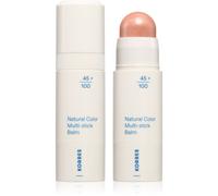 Korres Natural Color Multi-Stick Balm trucco multifunzione per labbra e viso colore Glass Peach 4.5 g
