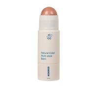 KORRES Natural Color Multistick Balm Glass Peach 02 per un bagliore fresco e luminoso, per guance e labbra, leggermente abbagliante e ideale per viaggiare, vegano 4,5 g