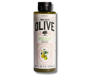 KORRES Olive & Honey Pear Gel doccia, gel doccia nutriente con olio d'oliva ed estratto di pera, idratante e dermatologicamente testato, detergente delicato per tutti i tipi di pelle, vegano 250 ml