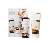 KORRES POMEGRANATE GROVE - Set regalo per la cura del corpo, profumo di melograno fruttato e succoso, per uomo e donna, gel doccia 250 ml e latte corpo 200 ml, vegano