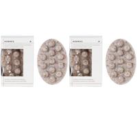 KORRES Sapone Corpo Esfoliante con Granuli di Alga Marina & Caffeina, Detersione delicata e rivitalizzante, con glicerina e olio di palma per pelle morbida e luminosa, vegana, 125 g (Confezione da 2)