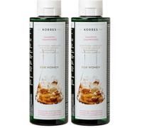 Korres Tonico Shampoo Anti-Perdita Capelli Con Cisteine E Glicoproteina - 250 ml. (Confezione da 2)