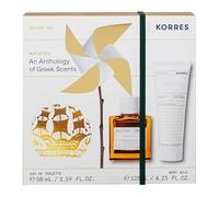 KORRES White Tea - Set di profumi da donna, in EDT da 50 ml e latte per il corpo, 125 ml, fragranza floreale femminile, set vantaggi, vegano