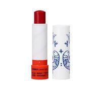 KORRES Wild Rose Nourishing Lip Balm, colorato di rosso, cura delle labbra con olio di iperico, vegano e dermatologicamente testato, 4 g