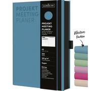 Korsch Verlag Projekt-Meeting-Planer Aqua: Notizbuch A5, Ausf (Copertina rigida)