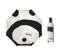 Kortran Ombrello Panda, Ombrello da Pioggia o Sole Completamente Automatico da Donna, Pieghevole, ombrellone da Sole, Vinile di Protezione Solare, ombrellone da Uomo, Compatto, Leggero,