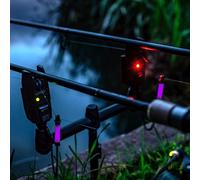 Korum Kbi-R 2-Rod Allarme Presentazione Set / Campione Pesca Bite Allarmi