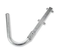 Koscom Supporto regolabile 26 - 54 gradi con tappo dell'asta, fissaggio parabola satellitare, sporgenza del tetto, supporto per tubo a L, per antenna satellitare, diametro 43 mm