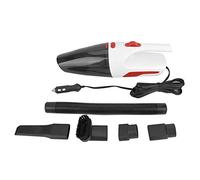 KOSDFOGE 120W Wired Vehicle Cleaner Dual Use Car 12V ABS Suction Cleaner for Dry Wet Environments Black White (Bianca)