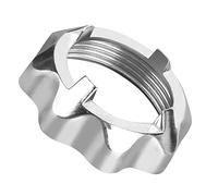 KOSDFOGE Aluminium Alloy Meat Grinder Nut Parts, Durable Wear Resistant Corrosion Resistant, for Household Kitchen, No