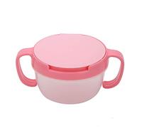 KOSDFOGE BPA Dual handle Spill proof Food Bowl Snack Container for Children Baby Toddlers Pink Green Red Blue Candy Container Snack Container Dual handle Candy Container (Watermelon Red)