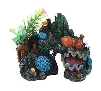 KOSDFOGE Colorful Artificial Resin Cave Decor Flexible Realistic Hiding Place Marine Fish Tank Aquarium Ornament for Reptiles Lizards Turtles