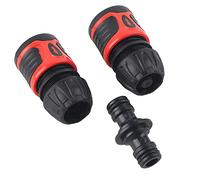 KOSDFOGE Garden Hose Connector Quick Connection Water Pipe Adapter Set of 3 for 1/2 Hose Home Gardening ABS Material